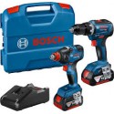 Baterinių įrankių rinkinys BOSCH GSR 18V-55 + GDX 18V-200 Profesional