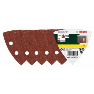 BOSCH  DIY &scaron;lifavimo lapeliai 93 x 93 mm Nr.40 25 vnt.