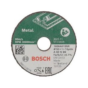 Bosch DIY diskas metalo pjovimui 50 x 1,0 x 10 mm 3 vnt.