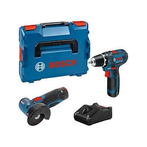 Bosch GSR + GWS Profesional baterinių įrankių rinkinys 12V