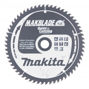 Diskas medienos pjovimui MAKITA Makblade Plus 190x20 mm Z60