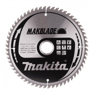 Diskas medienos pjovimui MAKITA Makblade 216x30 mm Z60