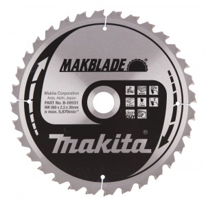 Diskas medienos pjovimui MAKITA Makblade 260x30 mm Z32