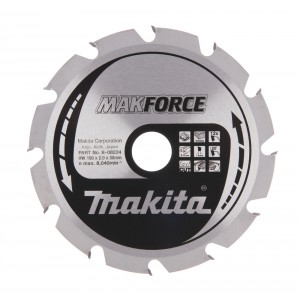 Diskas medienos pjovimui MAKITA Makforce 190x30 mm Z12
