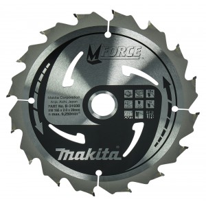 Diskas medienos pjovimui MAKITA M-Force 165x20 mm Z16