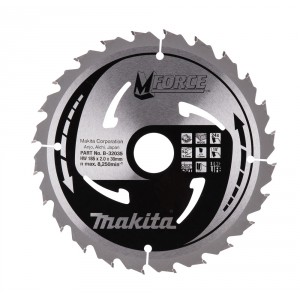 Diskas medienos pjovimui MAKITA M-Force 185x30 mm Z24