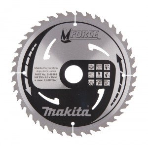 Diskas medienos pjovimui MAKITA M-Force 210x30 mm Z40