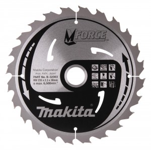 Diskas medienos pjovimui MAKITA M-Force 235x30 mm Z24
