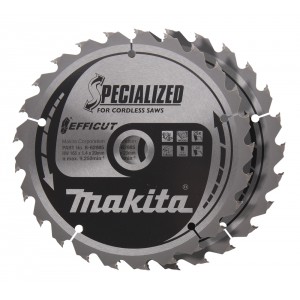 Diskas medienos pjovimui MAKITA Efficut 165x20 mm Z25 ( 2 vnt. )