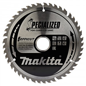 Diskas medienos pjovimui MAKITA Efficut 190x30 mm Z45