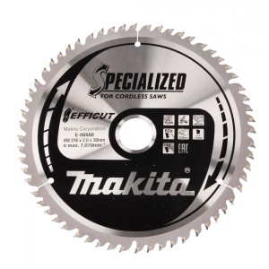 Diskas medienos pjovimui MAKITA Efficut 216x30 mm Z60