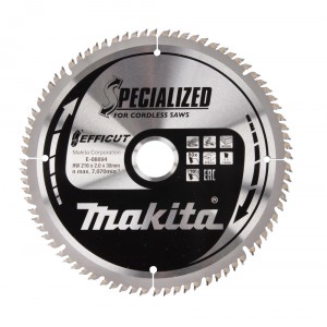 Diskas medienos pjovimui MAKITA Efficut 216x30 mm Z80