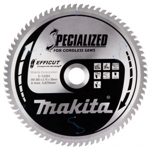 Diskas medienos pjovimui MAKITA Efficut 260x30 mm Z75