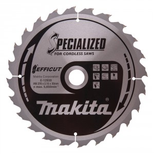 Diskas medienos pjovimui MAKITA Efficut 270x30 mm Z24