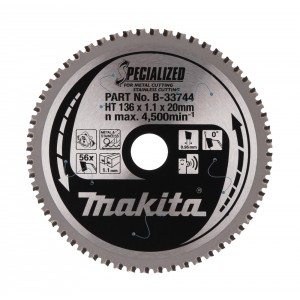 Diskas metalo pjovimui MAKITA Specialized 136x20 mm Z56