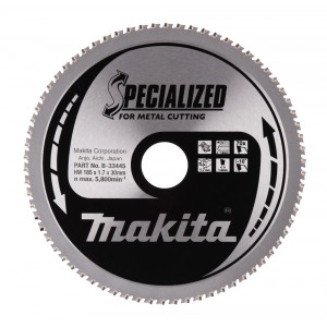 Diskas metalo pjovimui MAKITA Specialized 185x30 mm Z70