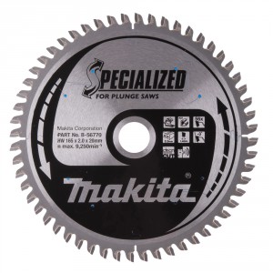 Diskas aliuminio pjovimui MAKITA Specialized 165x20 mm Z56