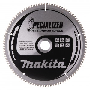 Diskas aliuminio pjovimui MAKITA Specialized 260x30 mm Z100