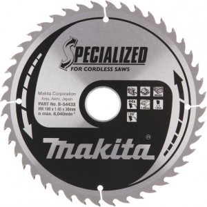 Diskas medienos pjovimui MAKITA Specialized 190x30 mm Z44
