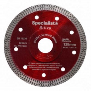 Specialist+ BRITVA diskas deimantinis 125 x 22,2 mm