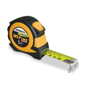 Komelon PSE59 SelfLock matavimo ruletė magnetinė 5 m x 19 mm padidinto matomumo