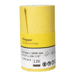 Klingspor PS30D &scaron;lifavimo audinio rulonas 115 x 4500 mm Nr.100