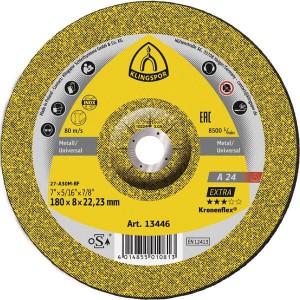 KLINGSPOR Extra diskas &scaron;lifavimo 180 x 6,0 x 22,2 mm A24EX inox