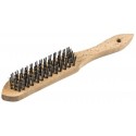 Klingspor BH600 vielinis rankinis šepetys 290 mm 3-jų eilių inox