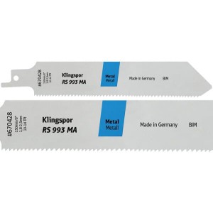 Klingspor RS993MA geležtė tiesiniam pjūklui metalų pjovimui 225 mm 5 vnt.
