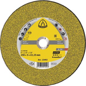 KLINGSPOR Extra diskas pjovimo 180 x 3,0 x 22,2 mm A24EX inox