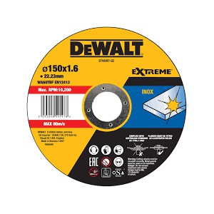 DeWalt DT43907 Extreme diskas pjovimo 150 x 1,6 x 22,2 mm WA60TB-F