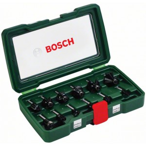 BOSCH DIY frezų medienai rinkinys 12 vnt.