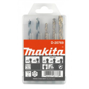 Makita D-20769 grąžtų rinkinys 5 vnt. 1/4"