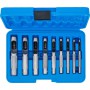 BGS 565 kiaurymių išmušėjų rinkinys 3 - 12 mm 9 vnt.