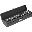 Yato YT-0521 galvučių rinkinys E10 - E24 1/2" 9 vnt.