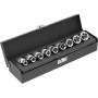 Yato YT-0521 galvučių rinkinys E10 - E24 1/2" 9 vnt.