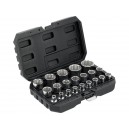 Yato YT-12630 galvučių daugiakampių rinkinys 8 - 36 mm 1/2" 21 vnt.