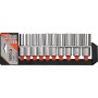 Yato YT-38861 galvučių šešiakampių ilgų rinkinys 10 - 24 mm 1/2" 10 vnt.