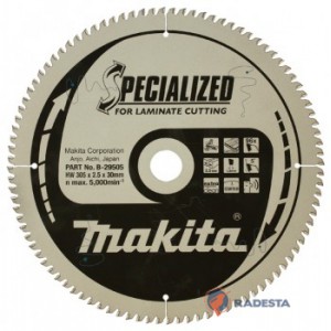 Diskas laminuotai medienai MAKITA Specialized 260*30 mm Z84