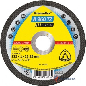Pjovimo diskas KLINGSPOR Special 115*1,0*22,2 mm Z960TZ