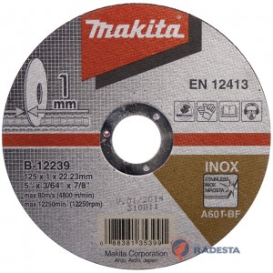 Pjovimo diskas MAKITA RST 125*1,6*22,2 mm A36S-BF INOX