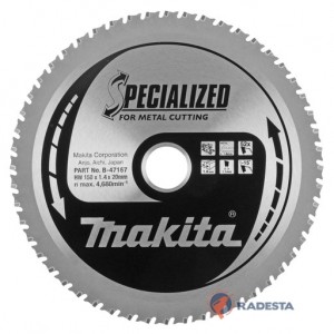 Diskas metalui MAKITA Specialized 150*20 mm Z52